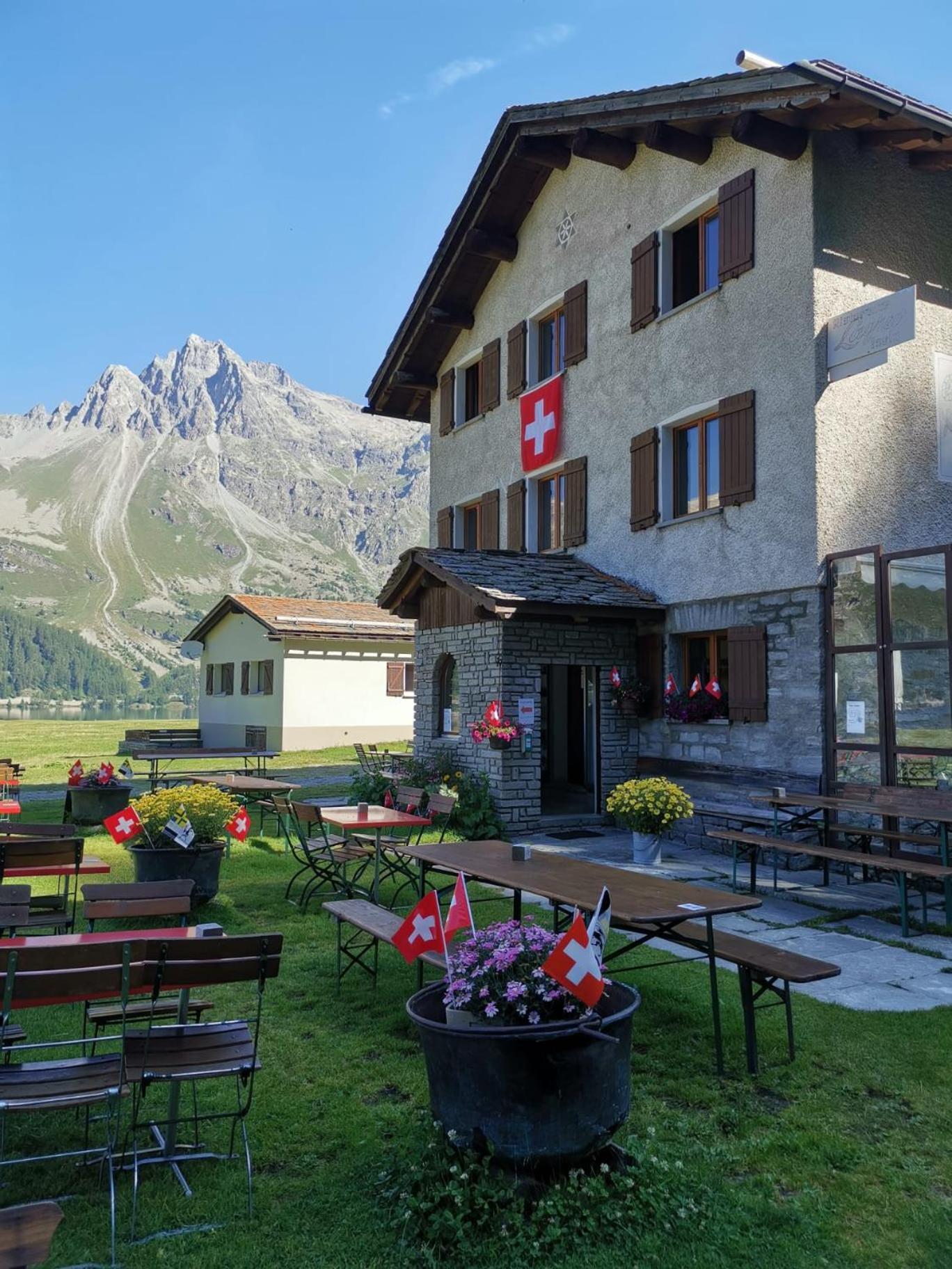 Hotel Ristorante Lagrev Maloja Exterior foto